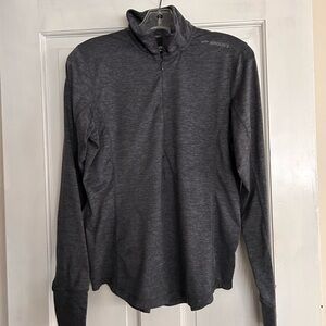 Women’s Brooks Gray Long Sleeve 1/4 Zip Pullover